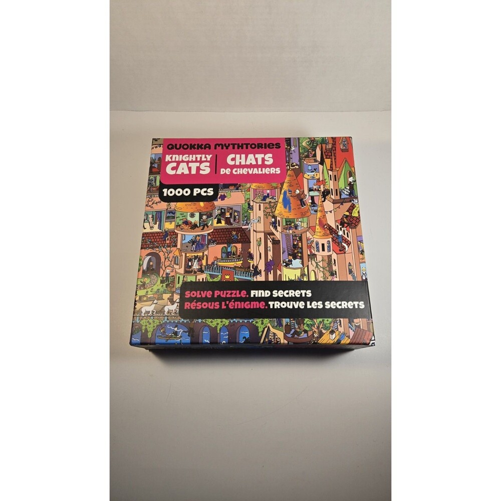 Quokka Mythtories KNIGHTLY CATS 1000 Piece Jigsaw Puzzle Mystery 2025